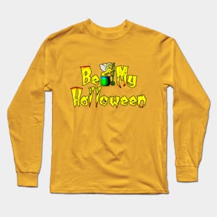 Be My Halloween 8 bit art Long Sleeve T-Shirt